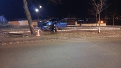 Молодой водитель въехал в дерево в Пятигорске 