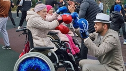 Инклюзивную тренировку по боксу провели в Пятигорске