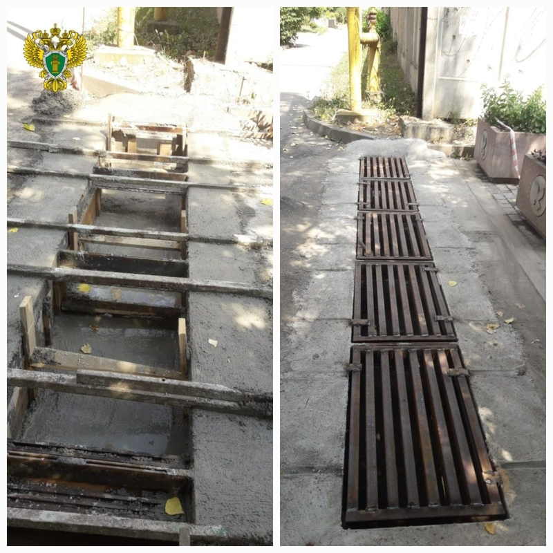 Новую ливнёвку сделали в Пятигорске после вмешательства прокуратуры 