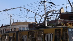 Трамвай сошёл с рельсов в Пятигорске 27 ноября