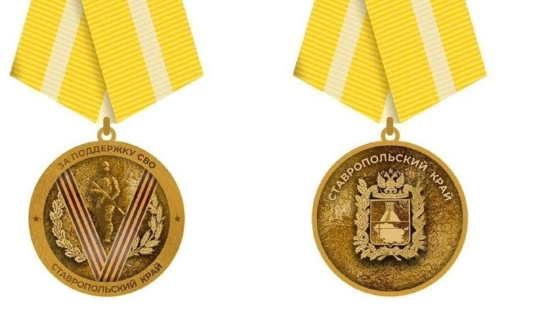 Жители Ставропольского края выбрали дизайн награды «За поддержку СВО»