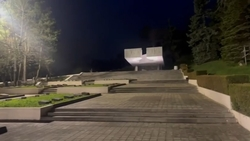 Освещение сделали на Воинском мемориале в Пятигорске  