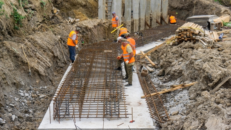 Ремонт моста на улице Советской Армии в Пятигорске выполнен на 40%