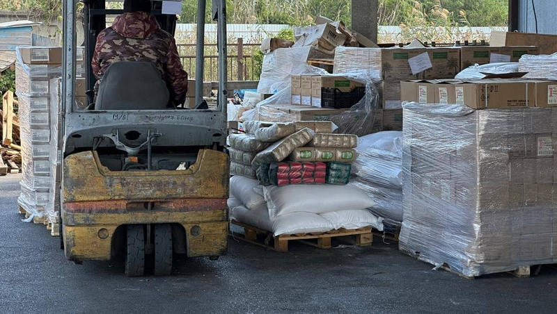 Около 40 тонн гуманитарной помощи отправили в Курскую область из Пятигорска 