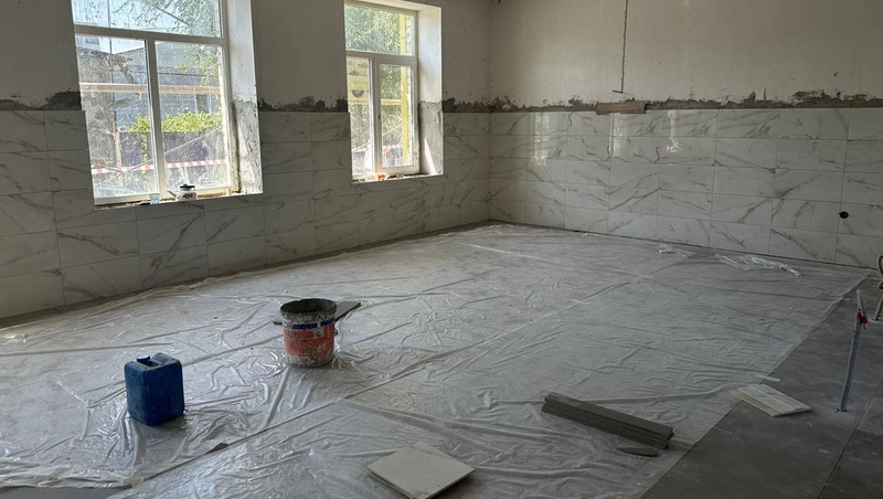 Отделочные работы проходят в школе №2 Пятигорска